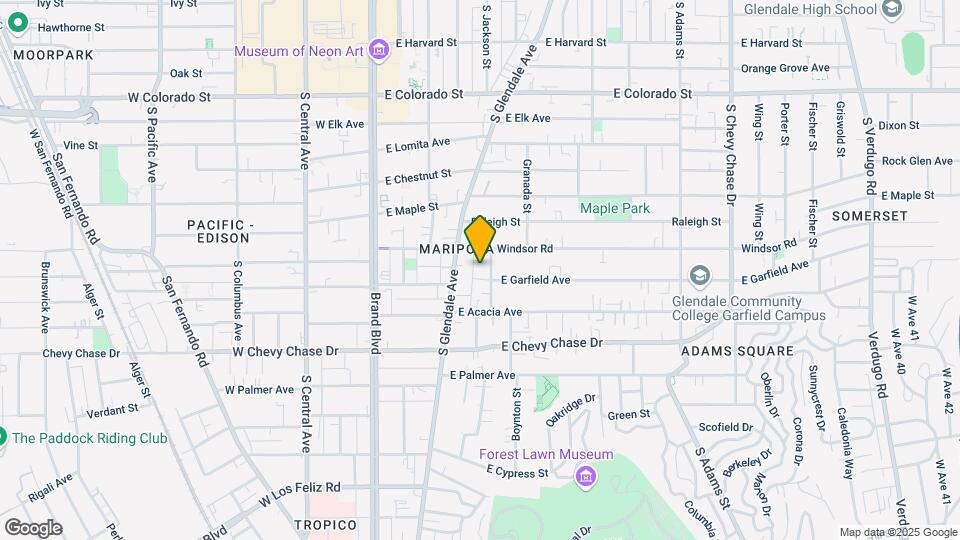 819 Mariposa St Mapa y Detalles de la Ubicación