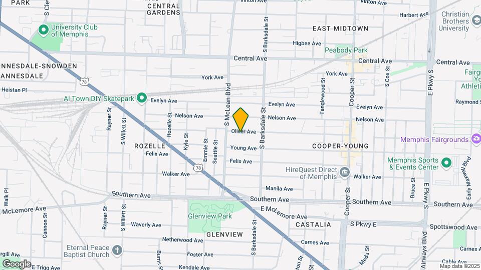 1855 Oliver Ave Map and Location Details