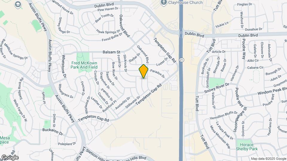 5875 Granby Hill Dr Map and Location Details