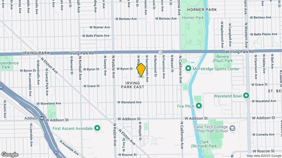 3821 N Whipple St Map and Location Details