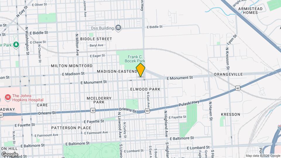 3114 E Monument St Map and Location Details
