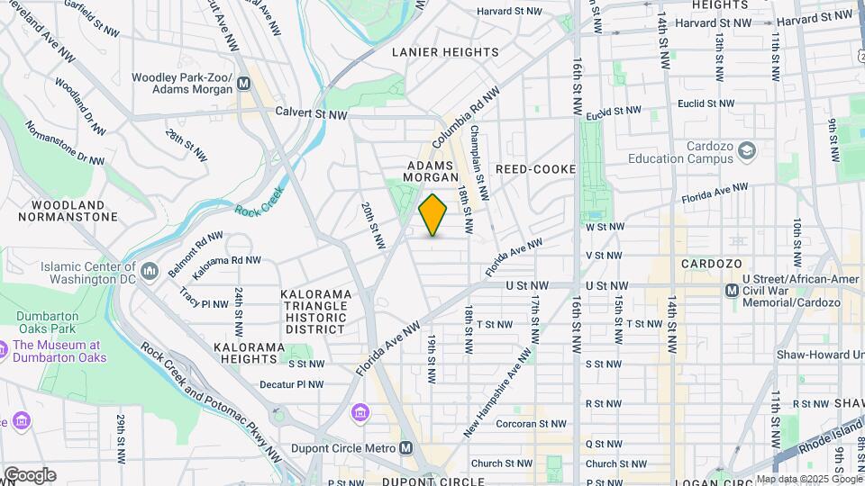1848 Wyoming Ave NW Map and Location Details
