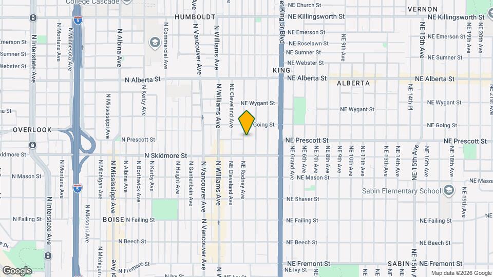 4426 Northeast Rodney Avenue, Unit Rodney House Map and Location Details
