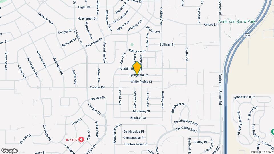 13458 Tyringham St Map and Location Details