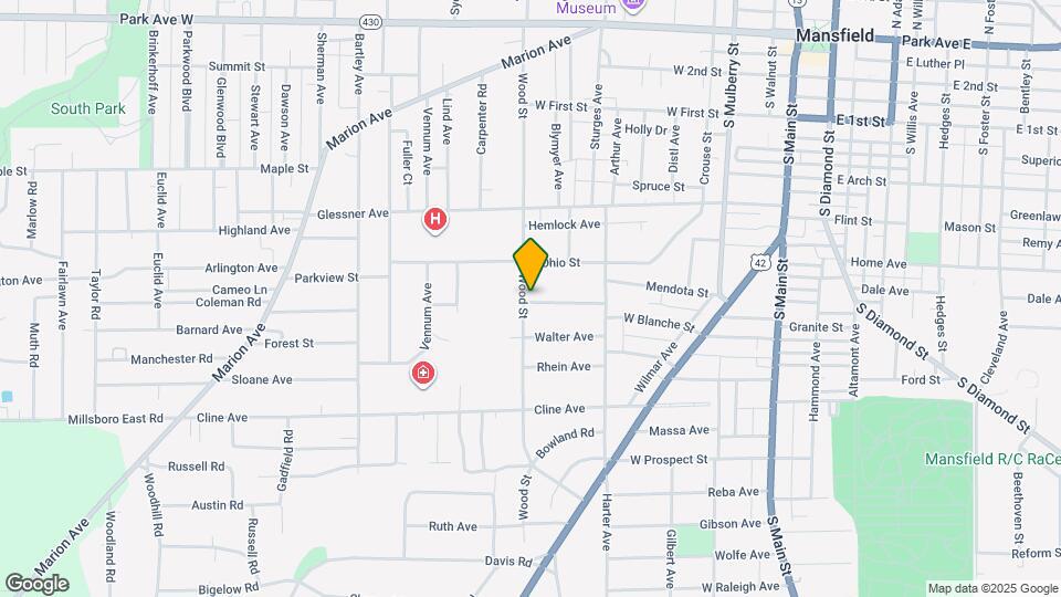 283 Wood St Mapa y Detalles de la Ubicación