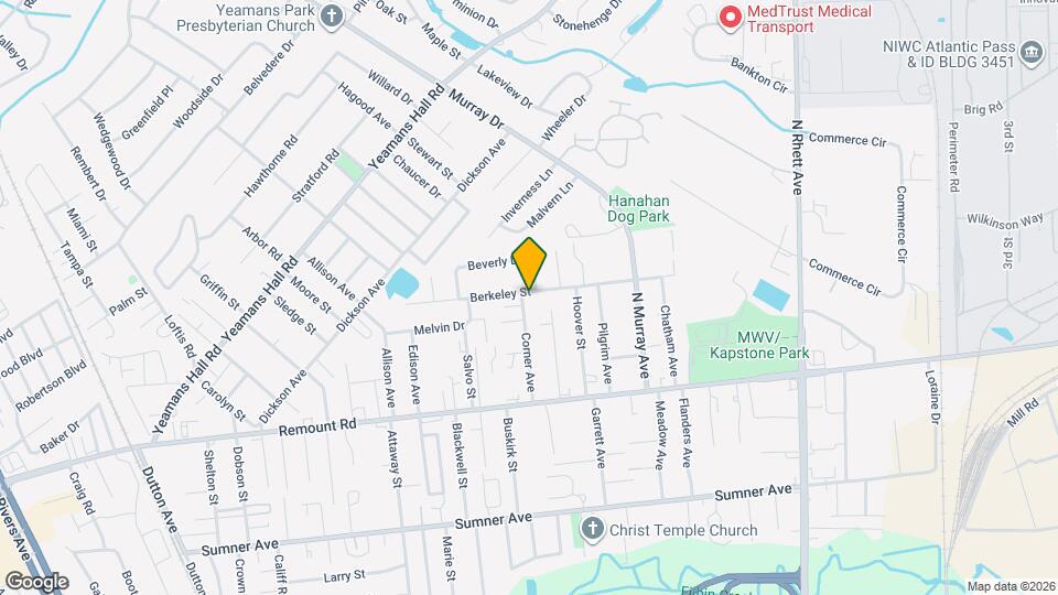 1129 Berkeley St Map and Location Details