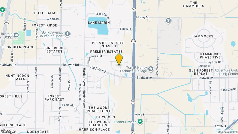 1101 Baldwin Rowe Cir Map and Location Details