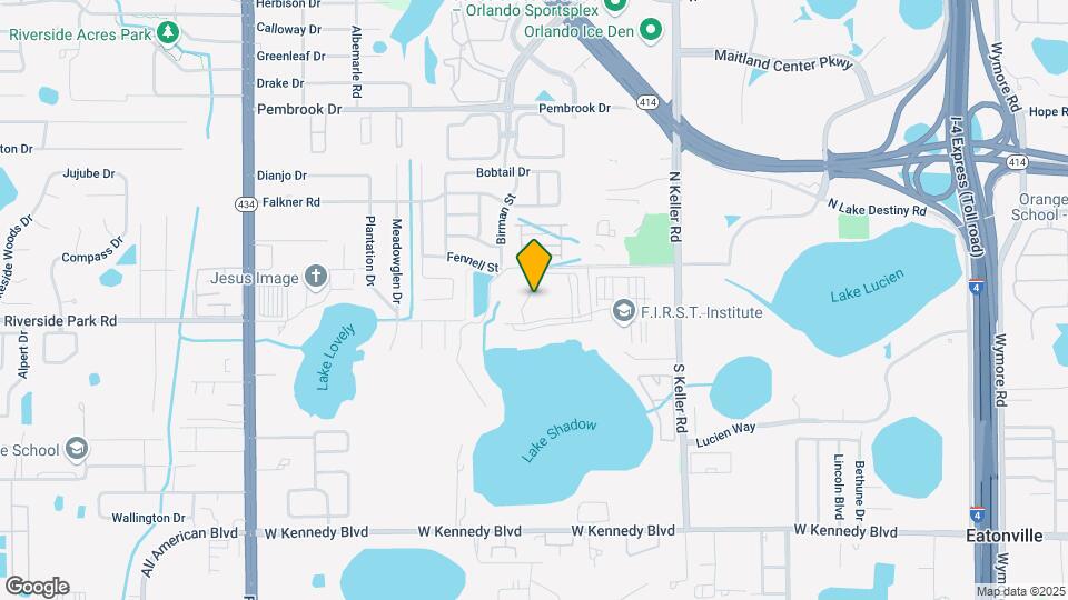 1325 Lake Shadow Cir Map and Location Details