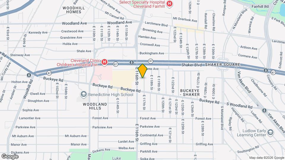 2812 E 117th St Map and Location Details