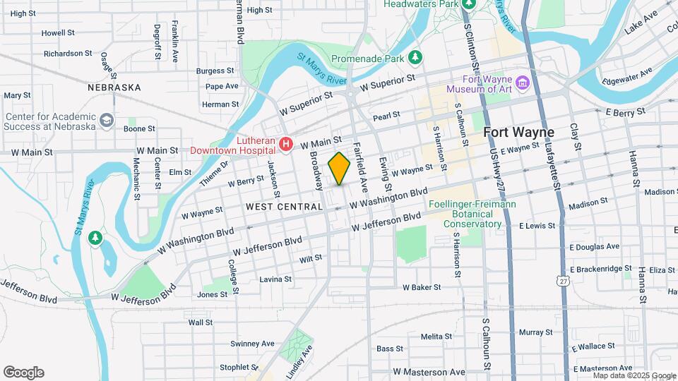 601 W Wayne St Map and Location Details