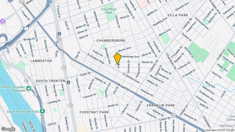 1023 Chestnut Ave Map and Location Details