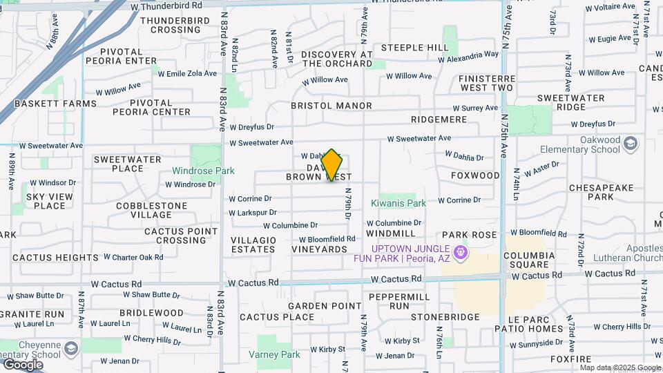 7937 W Windrose Dr Map and Location Details