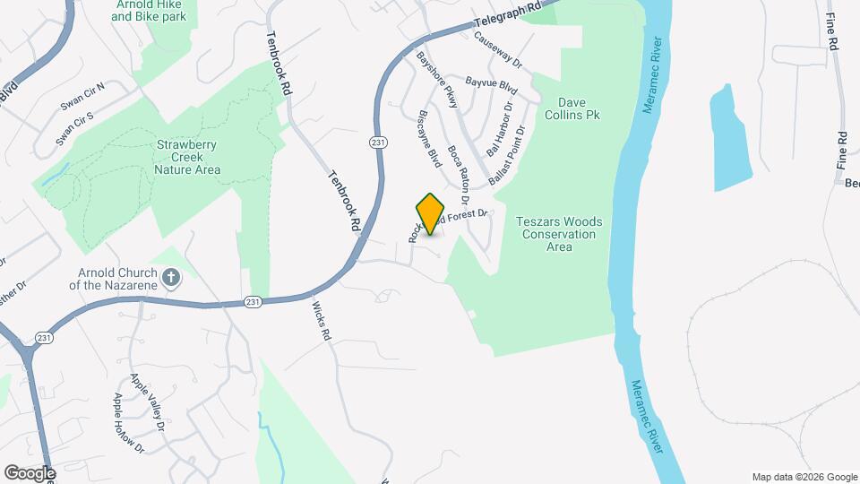 3431 Rockwood Forest Ct Map and Location Details