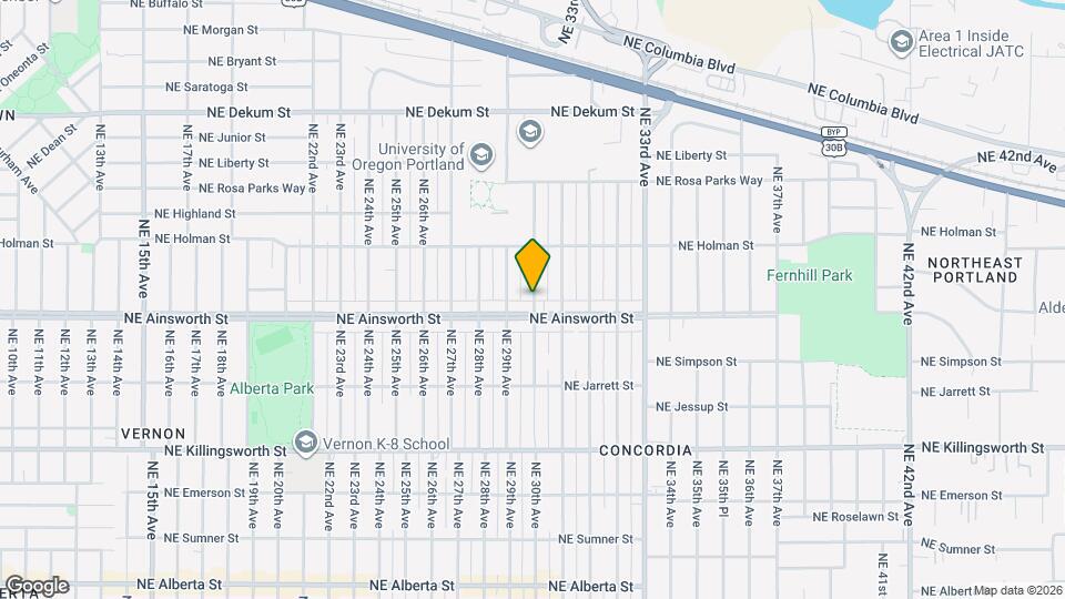 6008 NE 30th Ave Map and Location Details