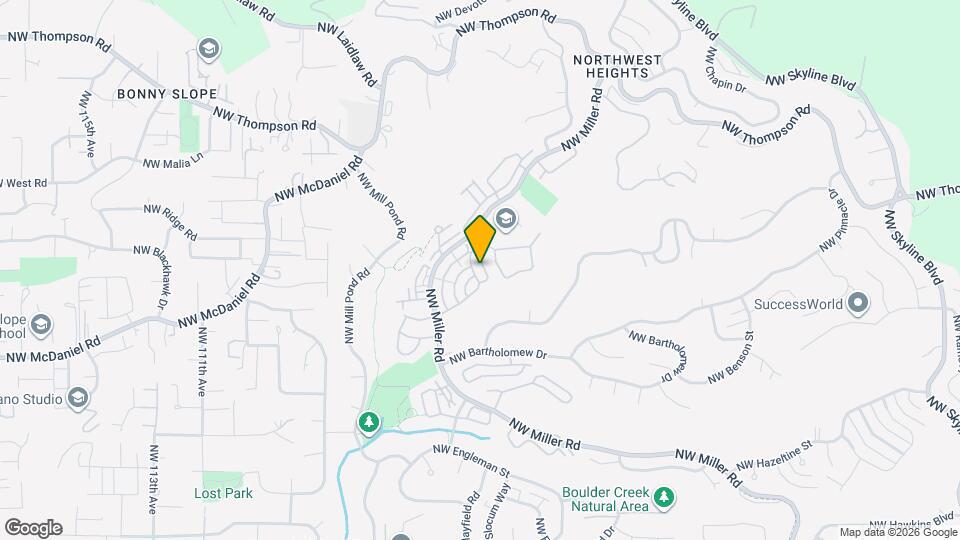 9826 NW Justus Ln Map and Location Details
