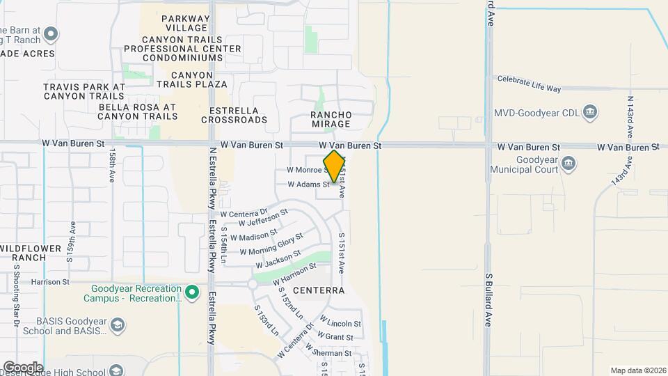 15125 W Adams St Mapa y Detalles de la Ubicación