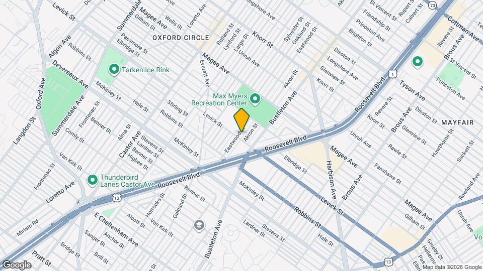 6407 Eastwood St Map and Location Details