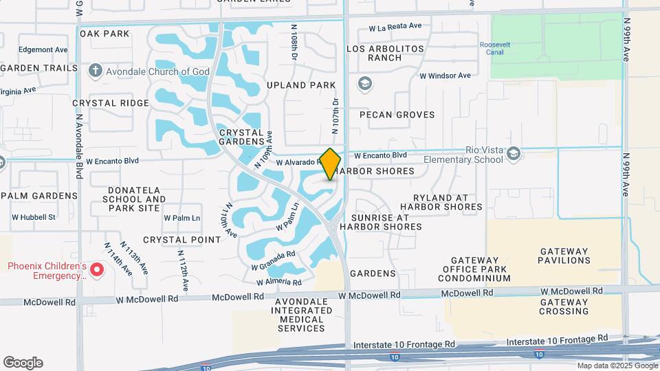 10765 W Monte Vista Rd Map and Location Details