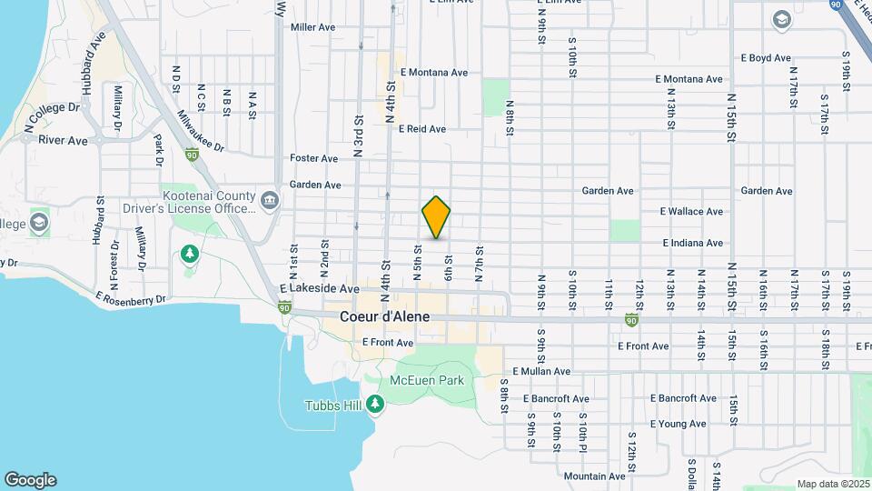 516 E Indiana Ave Mapa y Detalles de la Ubicación