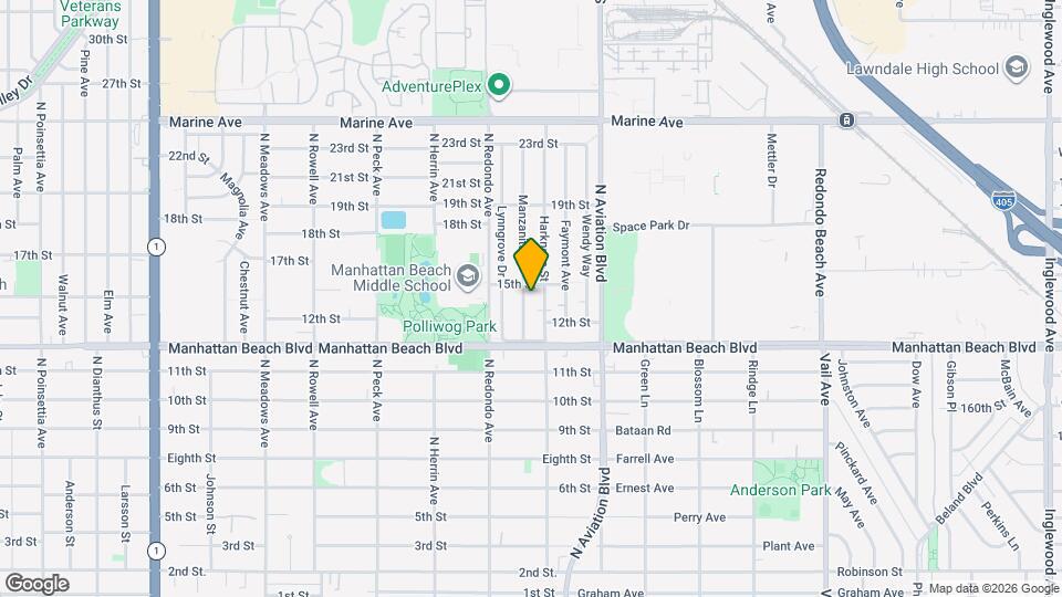 1400 Manzanita Ln Map and Location Details