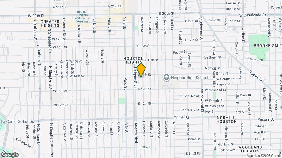 1335 Harvard St Map and Location Details