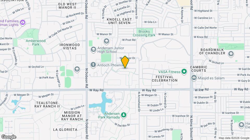 1641 W Orchid Ln Map and Location Details