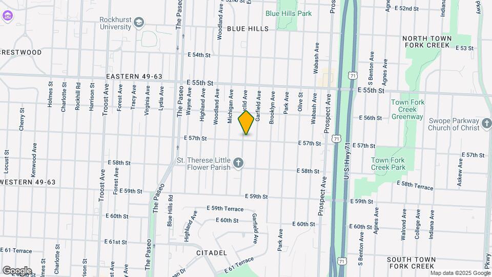 5647 Euclid Ave Map and Location Details