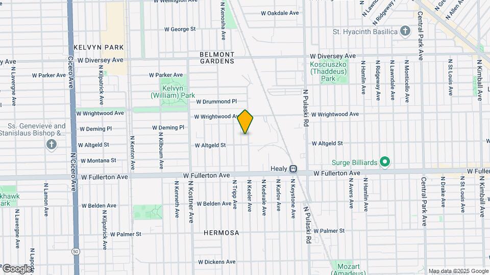 2516 N Keeler Ave Map and Location Details