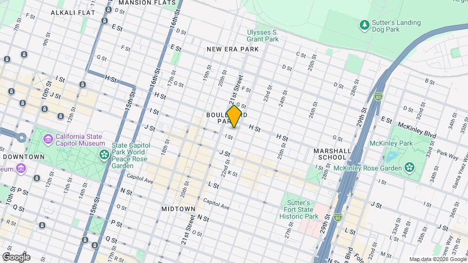 816 22nd St Map and Location Details