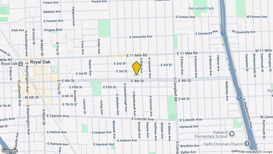 1217 E 4th St Map and Location Details