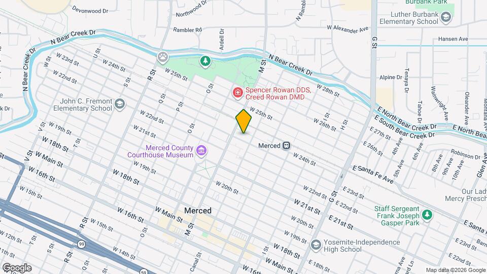 535 W 23rd St Map and Location Details