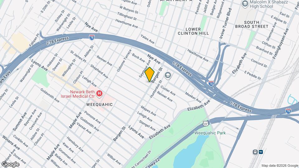 953 Bergen St, Unit 953 Bergen St Map and Location Details