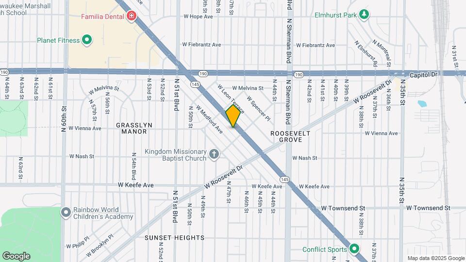 4619 W Fond du Lac Ave-Unit -4619 Map and Location Details