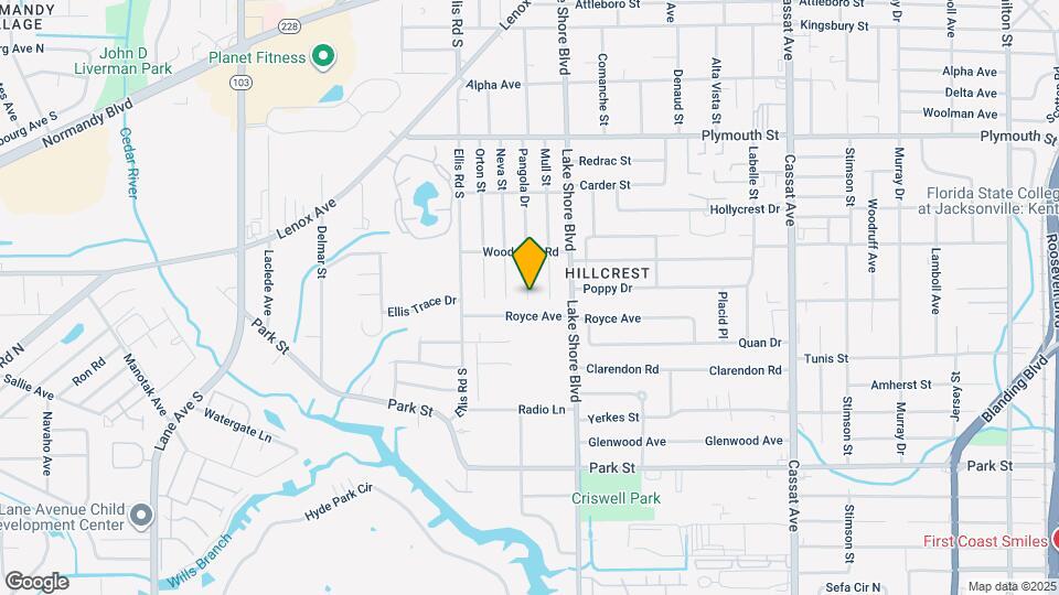 1343 Pangola Dr Map and Location Details