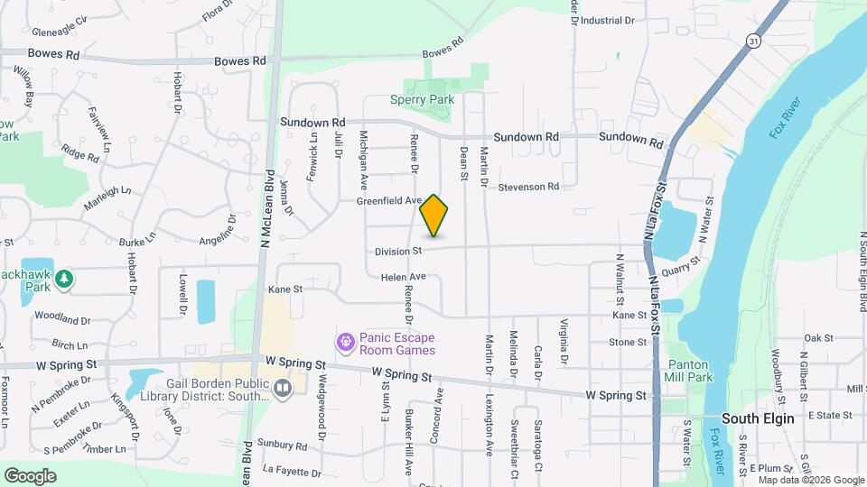 830 Division St Map and Location Details