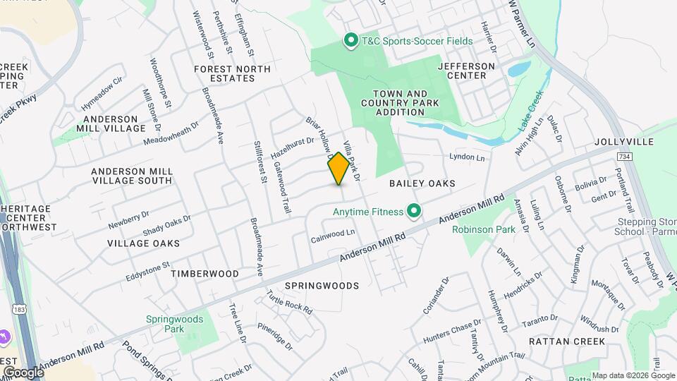 13102 Briar Hollow Dr Map and Location Details