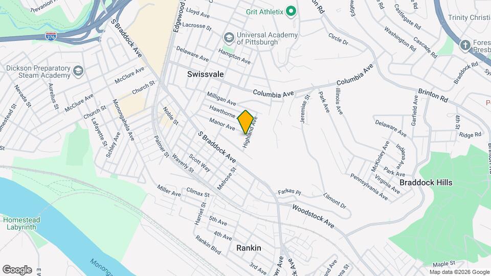 7645 Highland Ave Map and Location Details