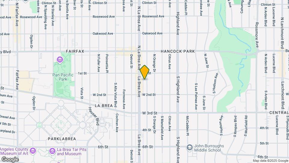 133 S Sycamore Ave Mapa y Detalles de la Ubicación
