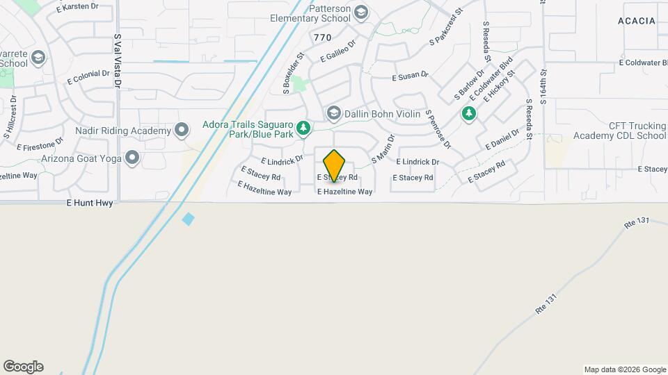 2190 E Hazeltine Way Map and Location Details