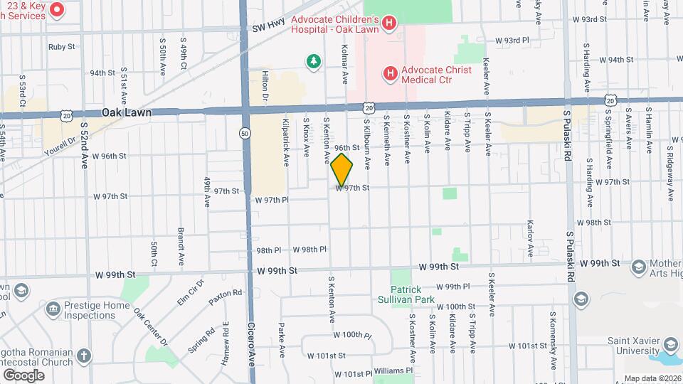 9700 Kolmar Ave Map and Location Details