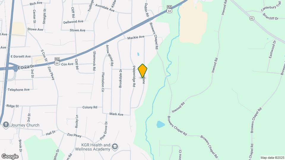 1502 Timberlane Map and Location Details