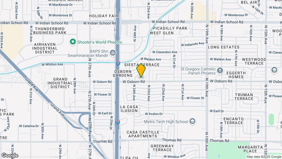 3402 N 23rd Dr Map and Location Details