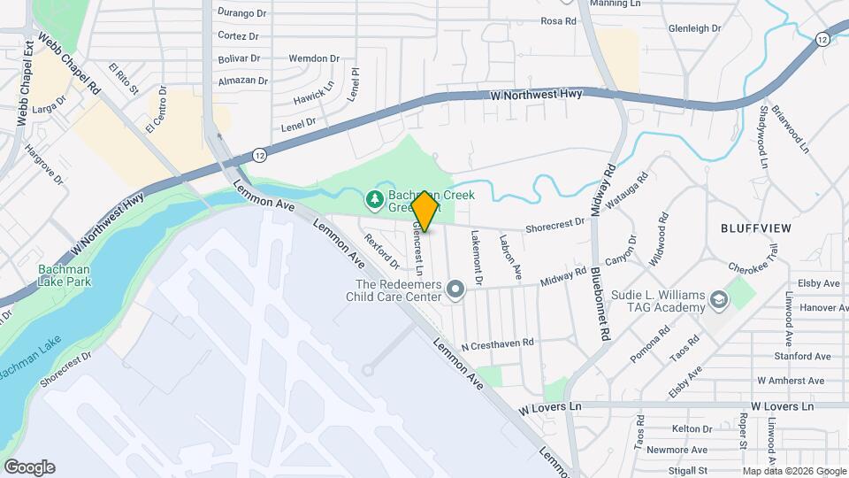 8732 Glencrest Ln Mapa y Detalles de la Ubicación