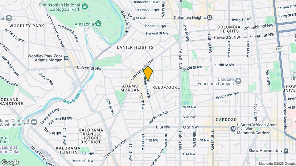 2357 Champlain St NW Map and Location Details