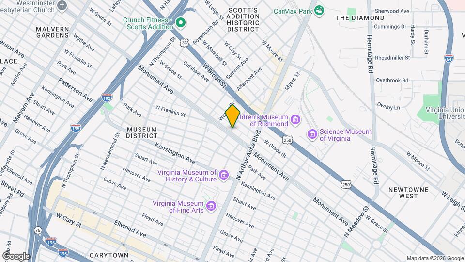 2832 Monument Ave.* Mapa y Detalles de la Ubicación