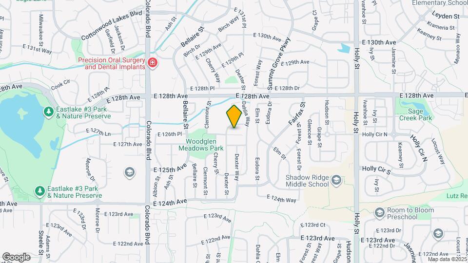 4623 E 127th Pl Map and Location Details