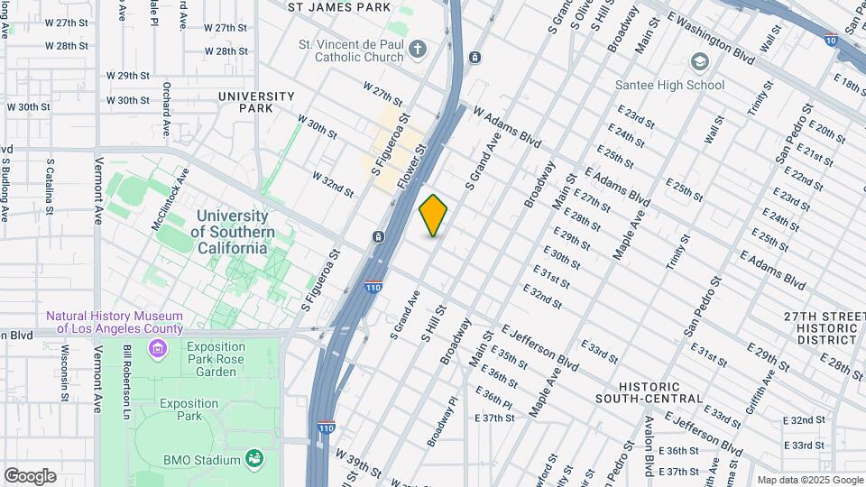 3123 S Grand Ave Mapa y Detalles de la Ubicación