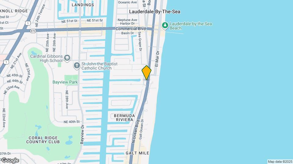 4013 N Ocean Dr Map and Location Details