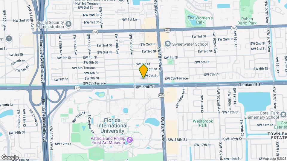 10841 SW 7th Ter Map and Location Details