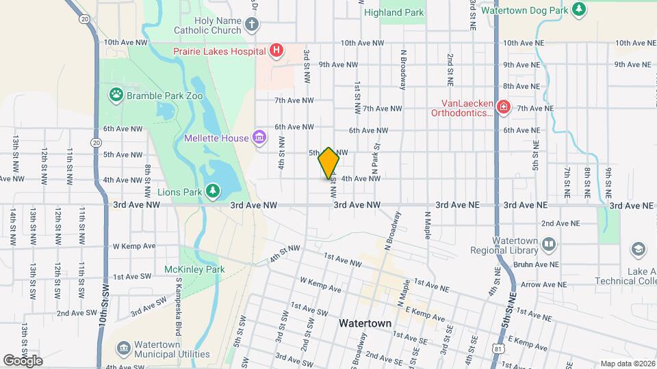 325 2nd St NW Map and Location Details